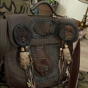 Handcrafted Brown Leather  Bag